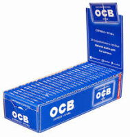 OCB Blau Gummizug-Rolling Papers 25 Heftchen a 100 Blatt