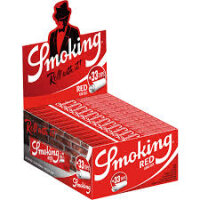Smoking RED King Size plus Tips 24 Hefte je 33 Blatt