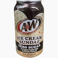 A&W Root Beer Zero Sugar Ice Cream Sundae (12 x 355ml)