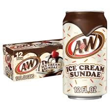 A&W Root Beer Ice Cream Sundae (12 x 355ml)